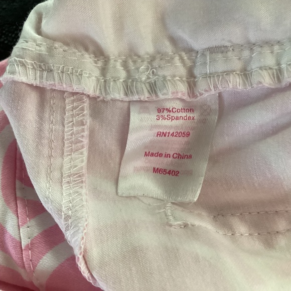 Macbeth Collection by Margaret Jospehs jeans, M, pink/ white semi-circle pattern - Picture 5 of 6